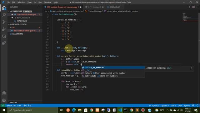 01. Sustituir letras por números | Python смотреть онлайн
