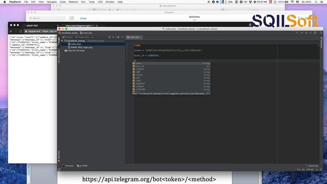 Create a simple telegram chat bot using PHP смотреть онлайн
