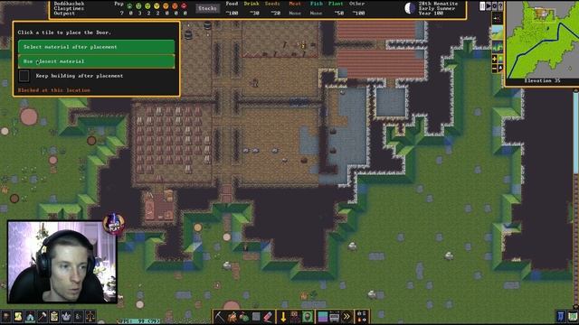 Dwarf Fortress. Гайд для новичков. #14 Столовая. Заказываем столы и стулья.