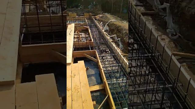 Ростверк под стены цокольного этажа. смотреть онлайн