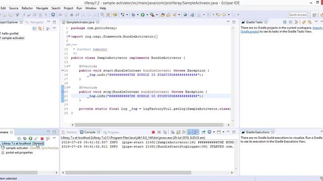 OSGi Bundle Activator смотреть онлайн