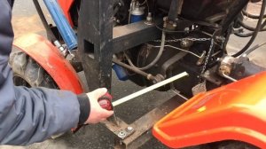 Крепление установки КУН на минитрактор «Уралец-220»