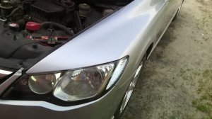 Замена передних габаритных огней Honda Civic 4D