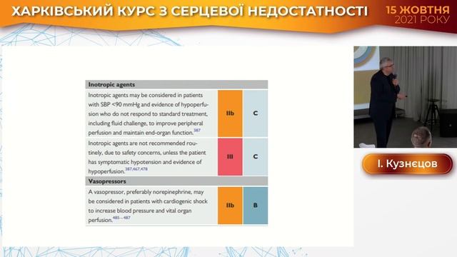 11 Кузнєцов І. В. Медикаментозне ведення кардіогенного шока. смотреть онлайн