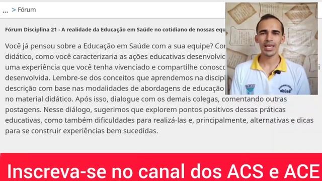 Como responder o fórum da disciplina 21 | Saúde com Agente | Arôvel смотреть онлайн