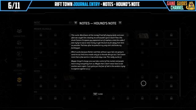 Outriders Rift Town All Jounral Entries Locations смотреть онлайн