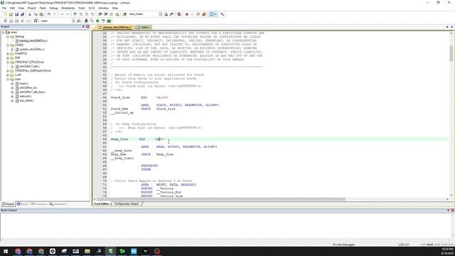 Change Stack Size and Heap Size in Keil C for ARM STM32 смотреть онлайн