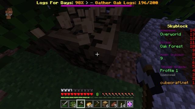 ВЫПОЛНЯЕМ НОВЫЕ ЗАДАНИЯ НА SKYBLOCK СЕРВЕРА CUBECRAFT (MINECRAFT PE 1.16.100) МКПЕ , СКАЙБЛОК