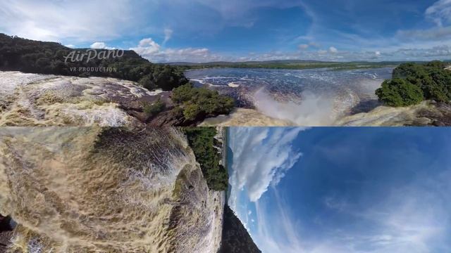 360°, Canaima Lagoon, Venezuela. Part I. Ucaima Waterfall. 4K aerial video смотреть онлайн