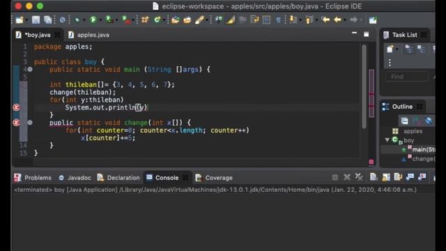 Java Programming Tutorial - 32 - Arrays in Methods смотреть онлайн