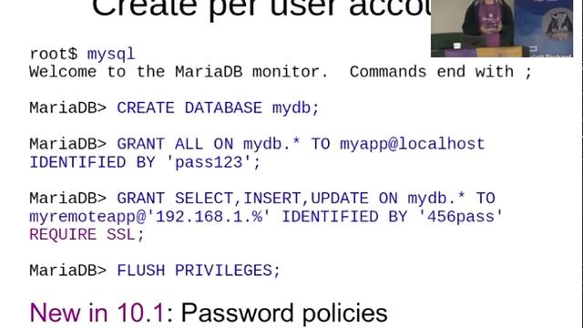 Less passwords, more security: mass administration of MariaDB servers with socket authentication смотреть онлайн