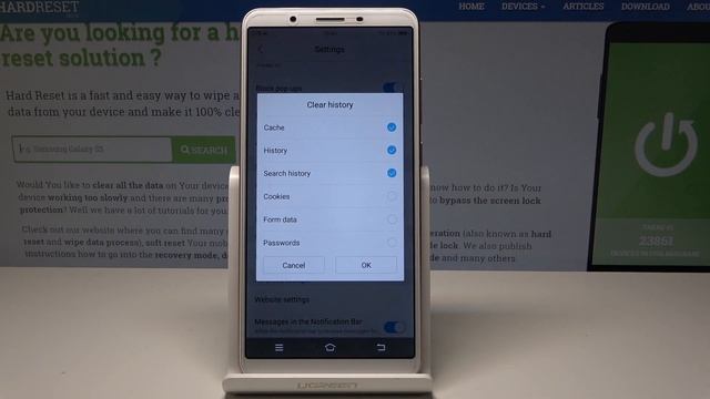 How to Clear Browser Data in VIVO Y71 - Reset History & Cookies смотреть онлайн