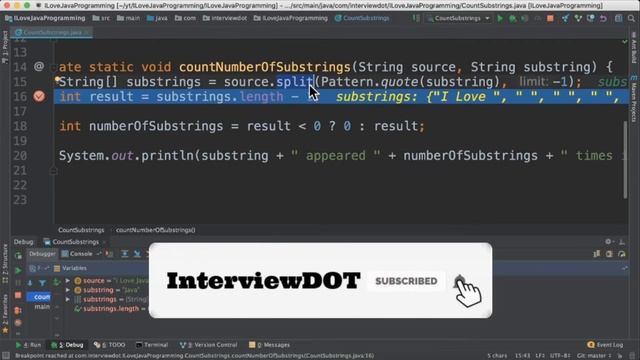 Java - How Java Split() Works ?| Count The Number Of Substrings Example Code Demo | InterviewDOT смотреть онлайн