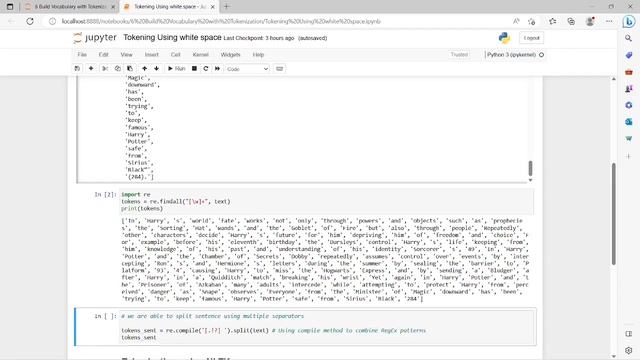 6. Building Vocabulary Using a Tokenizer | NATURAL LANGUAGE PROCESSING смотреть онлайн