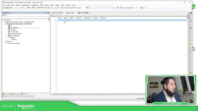 EcoStruxure Machine Expert Training - M3.3 Getting Started With Variables