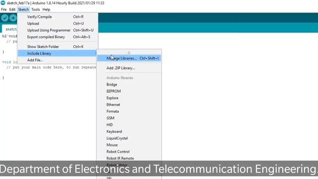 Arduino IDE Edit and Sketch Menu смотреть онлайн
