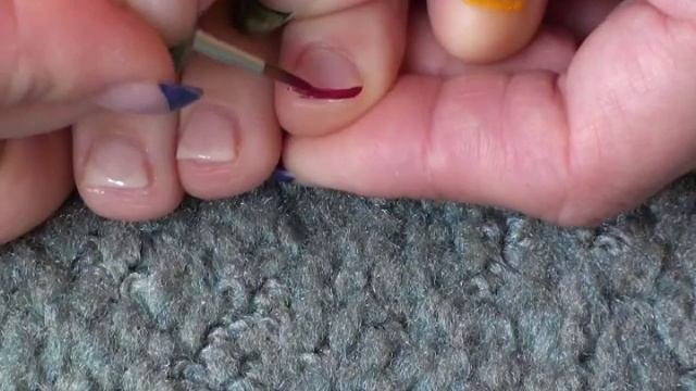Varicolored french. Pedicure. Цветной френч на ногах. смотреть онлайн