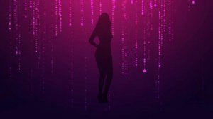 Силуэт Танцующей Девушки | Dancing Girl Matrix - Живые Обои