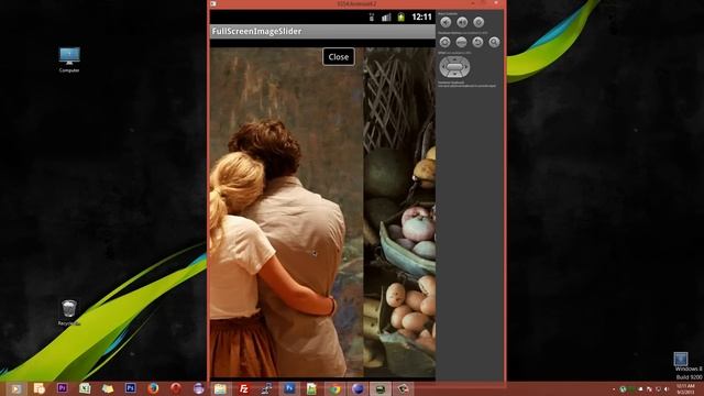 Android Fullscreen Image Slider with Swipe and Pinch Zoom Gestures смотреть онлайн