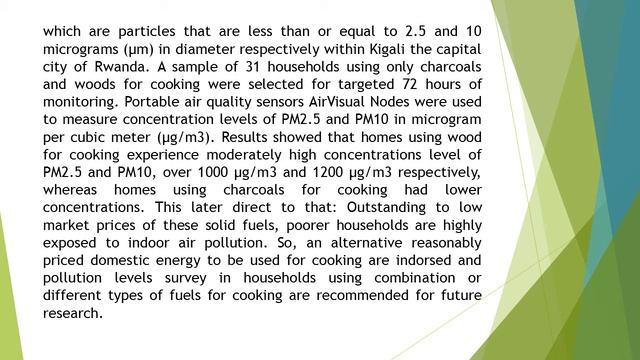 Assessing the Effects of Household Wood Burning on Particulate Matter in Rwanda IJSEER 2021 101 29 смотреть онлайн