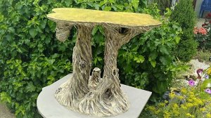 Как сделать стол из цемента своими руками