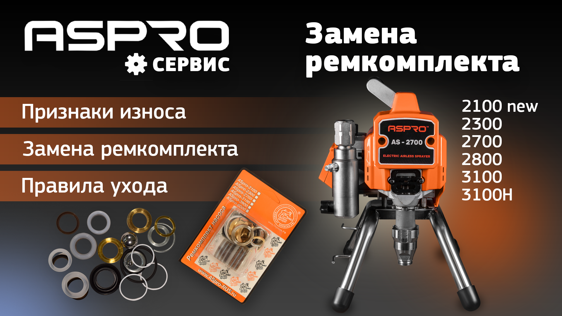 МЕНЯЕМ ремкомплект на ASPRO-2700® смотреть онлайн