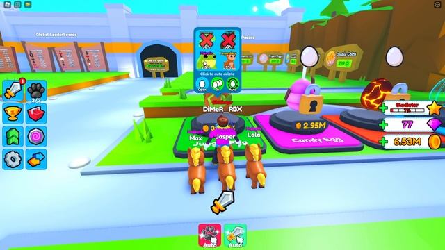 СТАЛ ЧИТЕРОМ В СИМУЛЯТОРЕ ПИТОМЦЕВ PET FIGHTING SIMULATOR В РОБЛОКС! ROBLOX смотреть онлайн