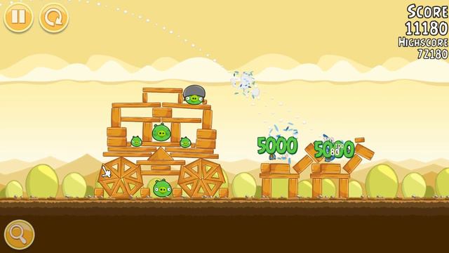 PC - Angry Birds - Mighty Hoax - Level 5-4 - 74,660 - World Record! смотреть онлайн
