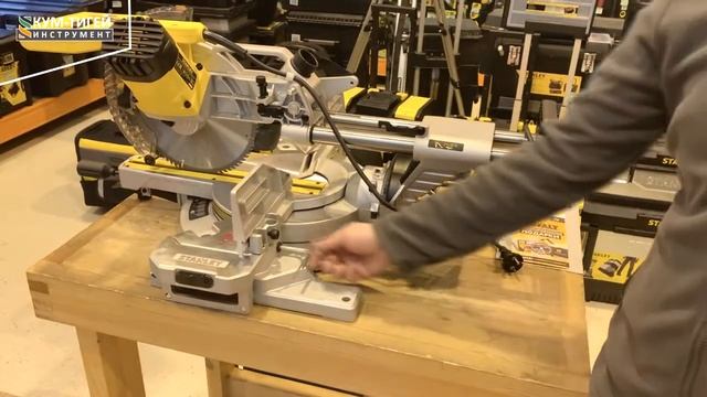 Как заменить диск на торцовочной пиле SM18-RU от STANLEY смотреть онлайн