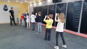 Тренировка по Крав Мага в детской группе.