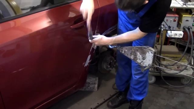 .Ремонт кузова. Делаем заднее крыло Шевроле Круз. смотреть онлайн