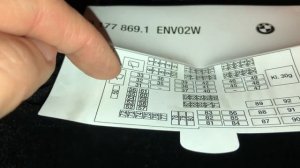 BMW 2009 e87 e90 e91 e92 series fuses location