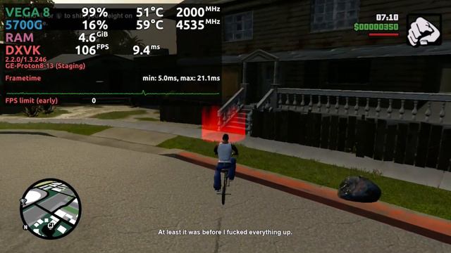Linux Gaming - GTA Trilogy - Ryzen 5700G + Vega 8 смотреть онлайн