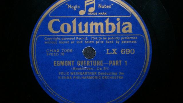Felix Weingartner - Beethoven - Egmont Overture смотреть онлайн