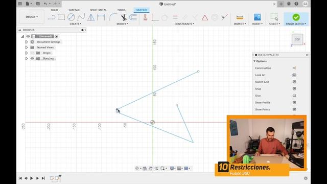 ¿Cómo RESTRINGIR tus SKETCH en FUSION 360? ? - Primeras herramientas y CÓMO USARLAS ⚒️ CURSO #10 смотреть онлайн