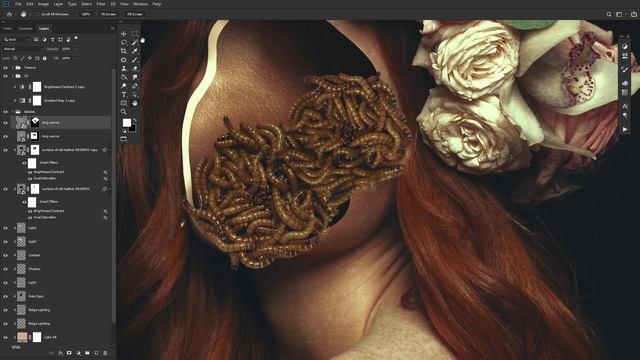 Create a Haunted Portrait Effect in Photoshop смотреть онлайн