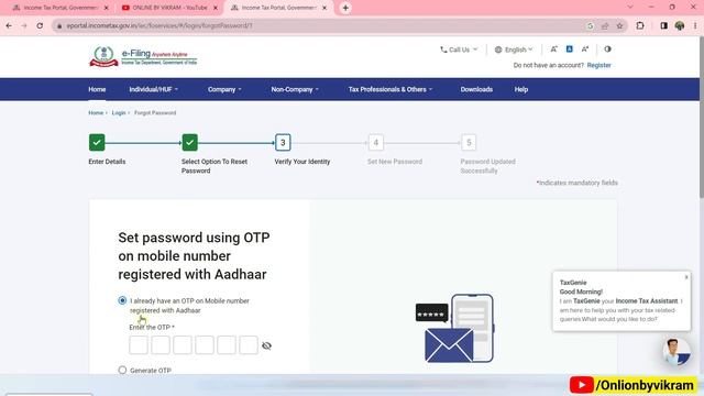Income Tax Password Reset How to New e filing portal | Forgot Password Income Tax login| ITR 2023-2 смотреть онлайн