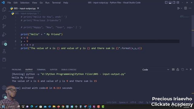 009 - Python Input and Output | Python Tutorial for Beginners Full Course смотреть онлайн