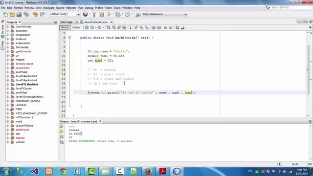 java101 | 22 printf 2 - جافا 101 | الطباعة المنسقة смотреть онлайн