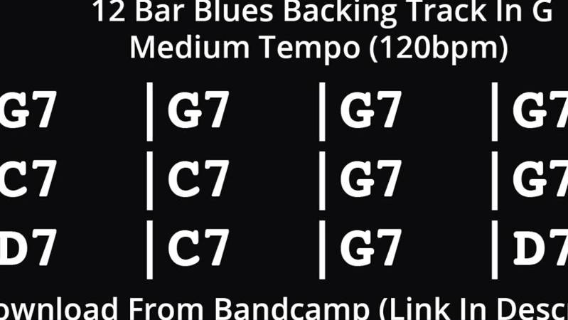 Минус для гитары Соль Мажор Шаффл 120bpm Bb Major Blues 12 тактовый квадрат