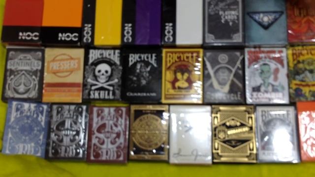 Моя коллекция игральных карт 2015(49 колод) Обзор всех моих колод смотреть онлайн