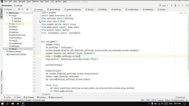 Computer Science Coding Projects | Alien Invasion Game | Python Projects | Pygame |Game Using Pytho смотреть онлайн