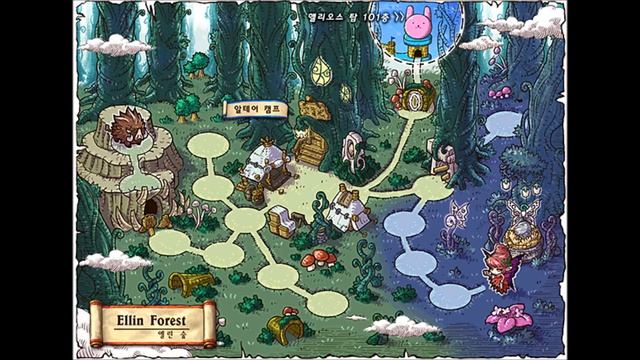[MapleStory BGM] Ellin Forest: Deep Cave (KMS 1.2.144) смотреть онлайн