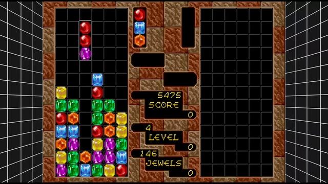 SEGA Mega Drive Classics - Columns 7 Minutes Gameplay Arcade Mode easy смотреть онлайн