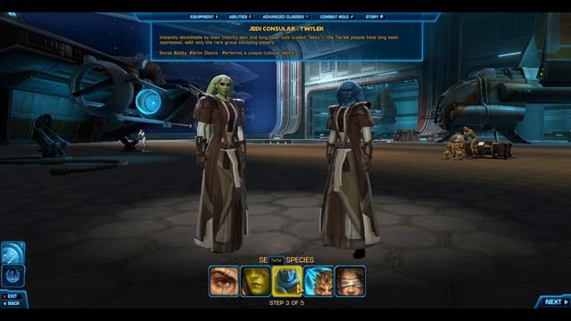SWTOR: выбор персонажа