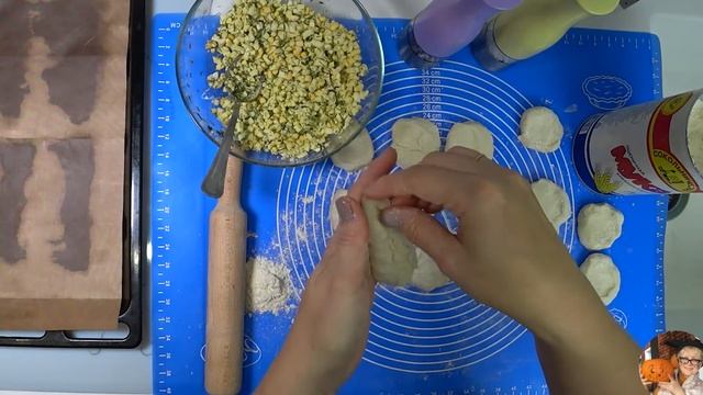 Пирожки с яйцом и зеленым луком! Пирожки в духовке. Кулинария, готовим дома. смотреть онлайн