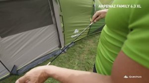 Палатки ARPENAZ FAMILY 6.3 XL  ( Палатка для кемпинга 6 мест ) | Декатлон