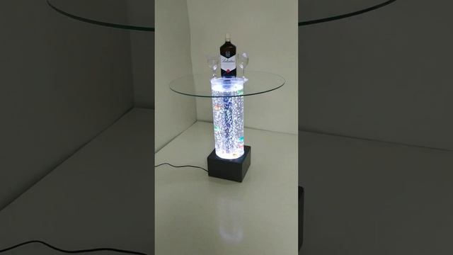 Аквариум столик журнальный с подсветкой со столешницей стеклянной RGB DS-102 смотреть онлайн