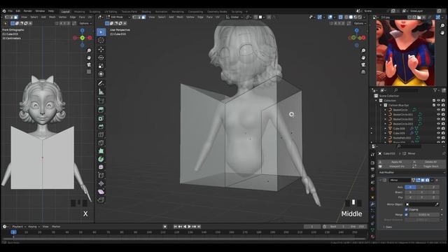 3D블렌더 캐릭터 모델링 드레스 헤어만들기애니메이션 튜토리얼 part2 смотреть онлайн