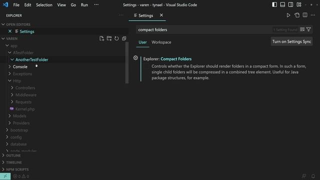VS Code — Compact Folders смотреть онлайн